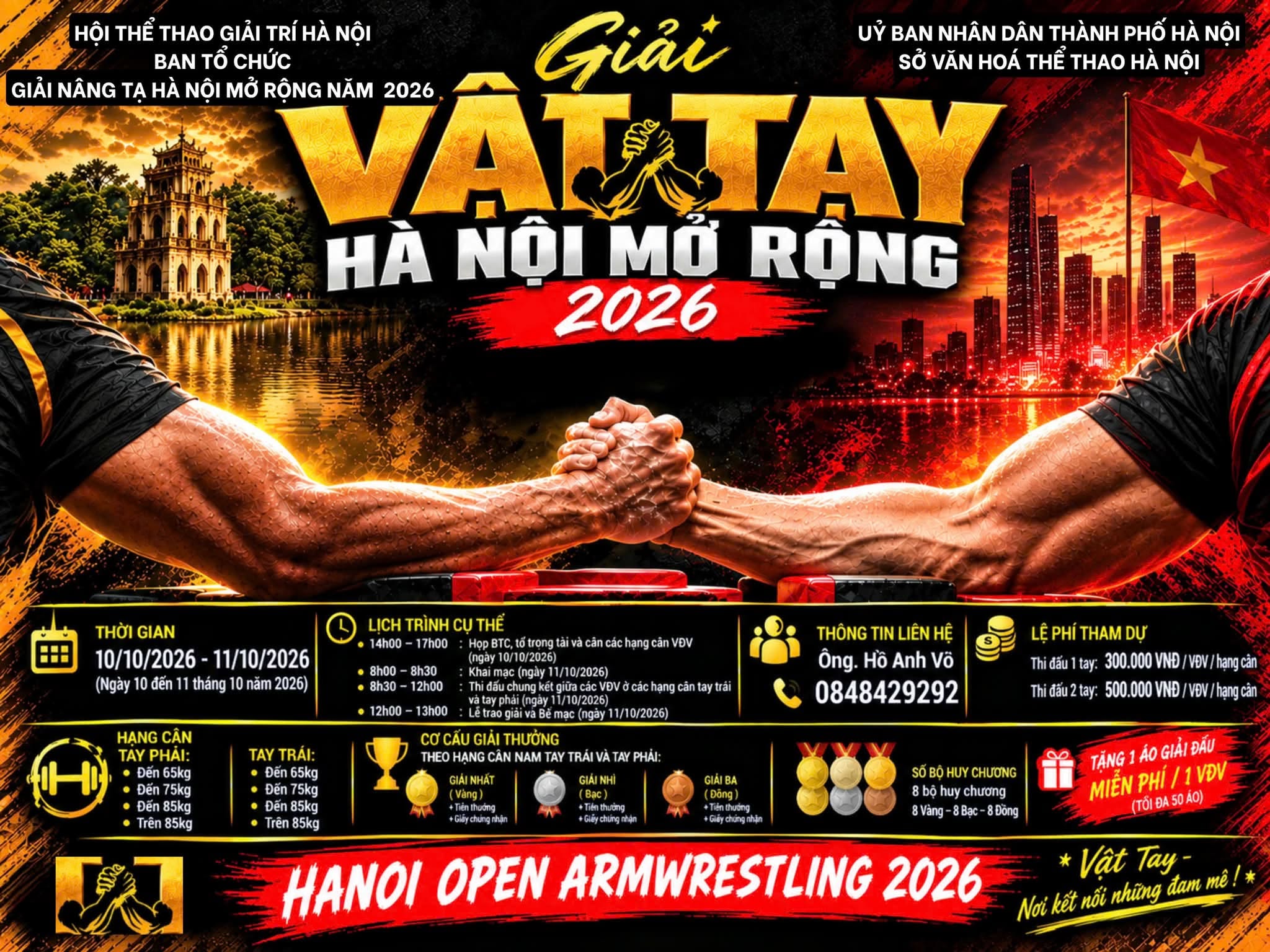 Hanoi Open Armwrestling 2026